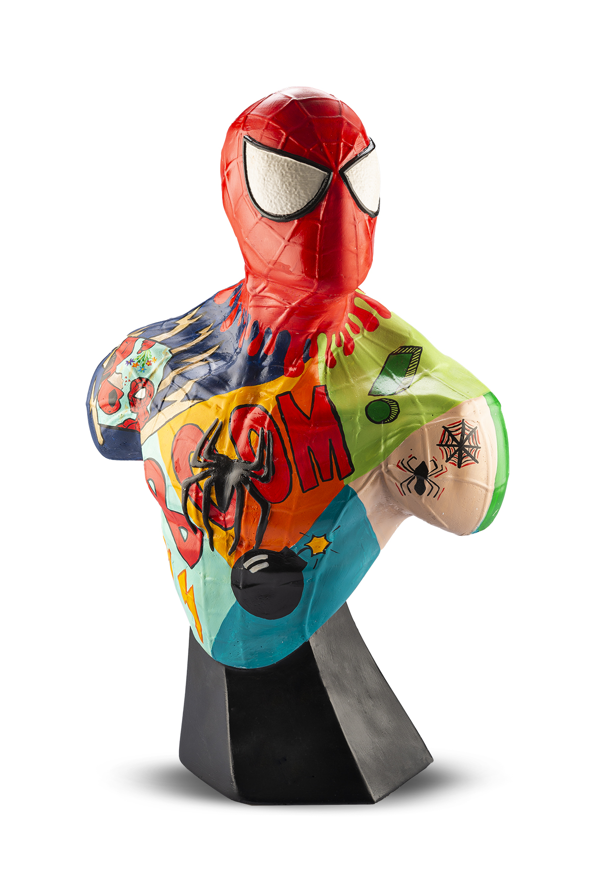Pop Art Spiderman Heykel